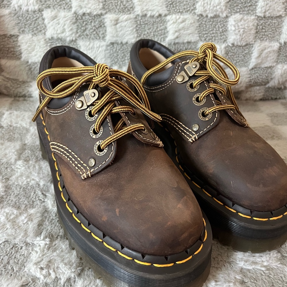 Dr. Martens 8053 Arc Crazy Horse Leather Platform Shoe